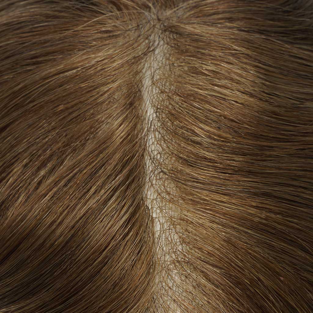 HS25V 0.03mm Ultra Thin Skin Men's Hair Systems With V-looped Human Hair