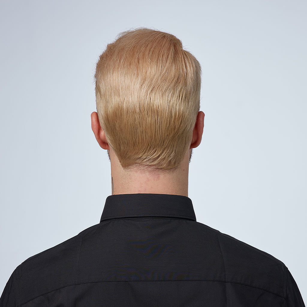 HS1R  Thin Skin Men's Toupee Hair Systems 0.08 mm Remy Hair Transparent Poly Skin