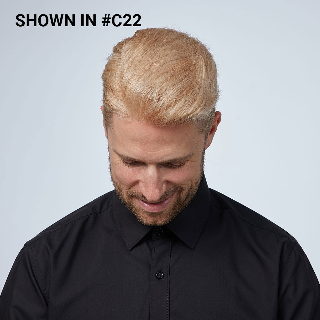 HS1R  Thin Skin Men's Toupee Hair Systems 0.08 mm Remy Hair Transparent Poly Skin