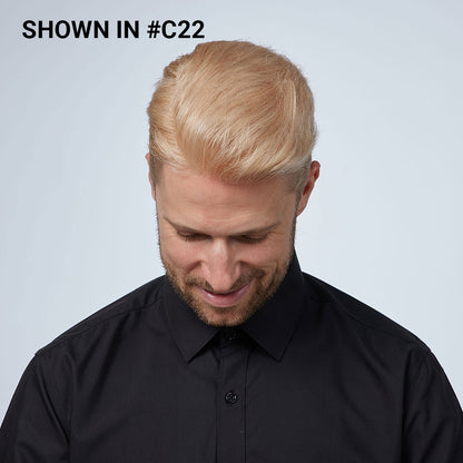 HS1R  Thin Skin Men's Toupee Hair Systems 0.08 mm Remy Hair Transparent Poly Skin