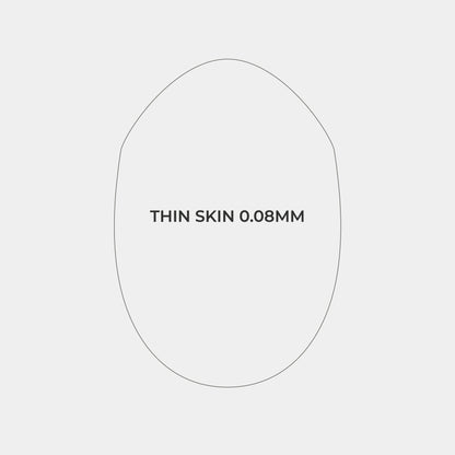 HS1  Thin Skin Men's Hair Systems 0.08 mm Transparent Poly Skin