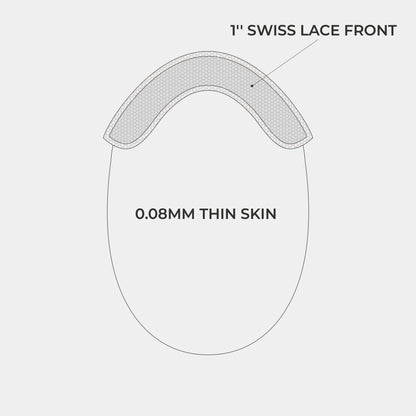 HS15P Men's Lace Front Hairpiece Wholesale 0.08 mm Super Thin Skin