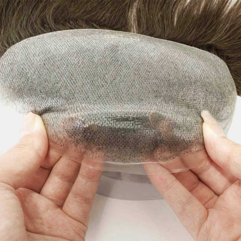 HS1V FRONTAL Men's Frontal Hairpiece for Wider Receding Hairlines