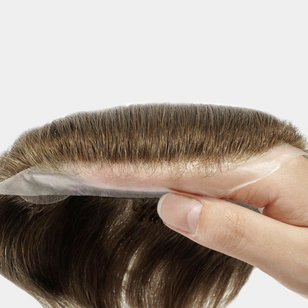 HS1V FRONTAL Men's Frontal Hairpiece for Wider Receding Hairlines