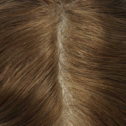 HS25V 0.03mm Ultra Thin Skin Men's Hair Systems With V-looped Human Hair